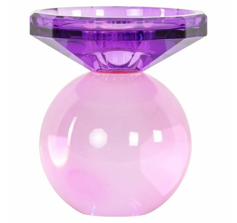 RICHMOND świecznik UNA różowy