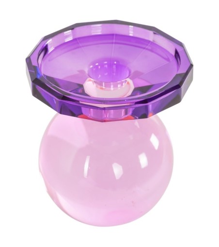 RICHMOND świecznik UNA różowy