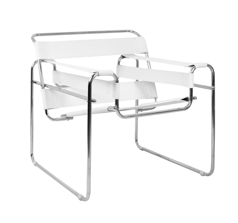 Fotel IVAN biały - ekoskóra