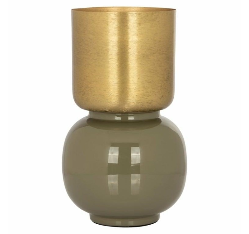 RICHMOND wazon CLOVER szczotkowane złoto