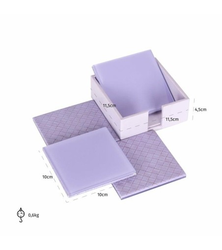 RICHMOND zestaw podkładek pod kubki       JADIE fioletowy