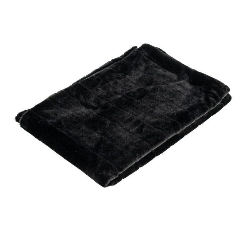 RICHMOND koc futrzany KATIE 150x200       czarny