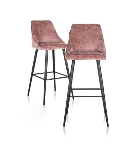 RICHMOND zestaw 2 krzeseł barowych        BROOKE 67 różowy