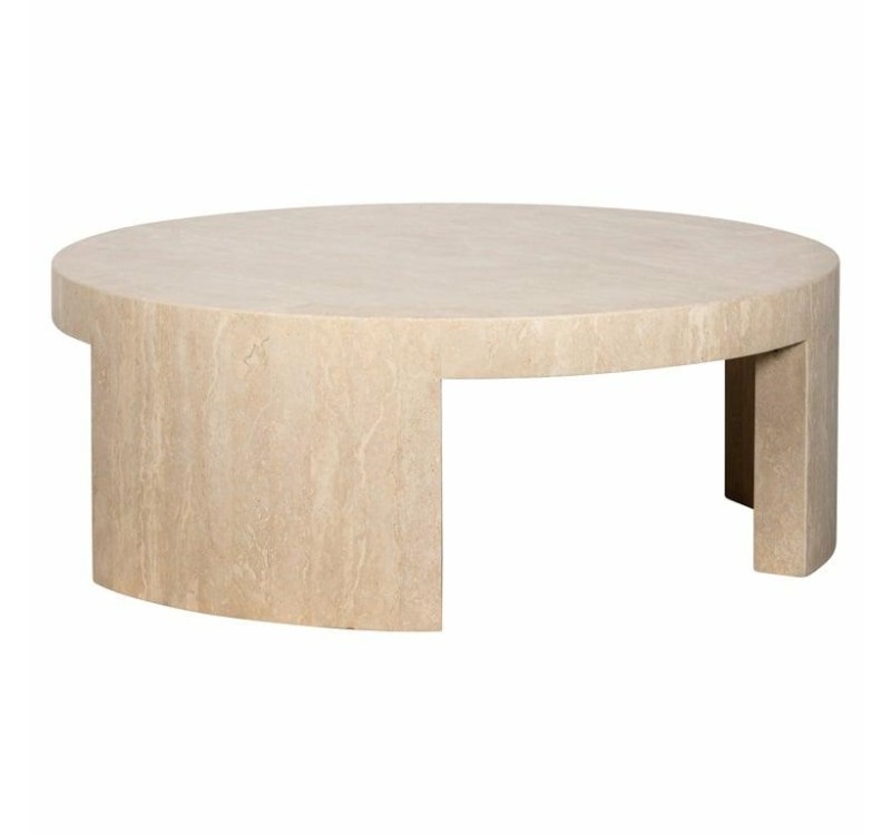 RICHMOND stolik kawowy okrągły BILTMORE   beżowy