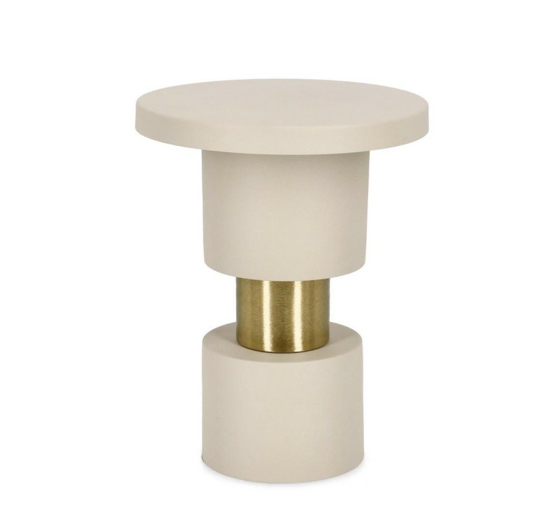 BIZZOTTO stolik kawowy MITUL FOG beżowy   / złoty