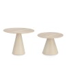 BIZZOTTO zestaw stolików kawowych HARDY   beżowy