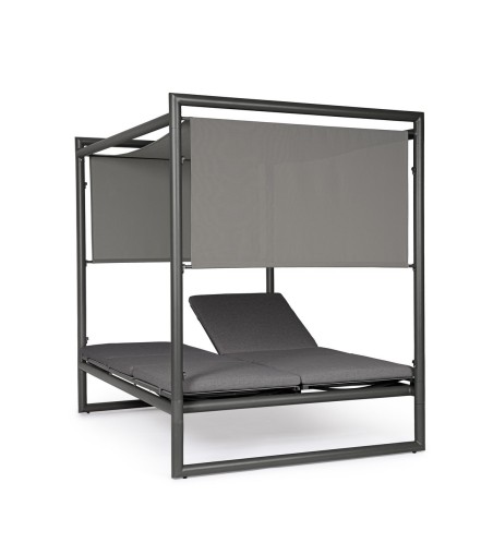 BIZZOTTO łóżko ogrodowe KONNOR szare