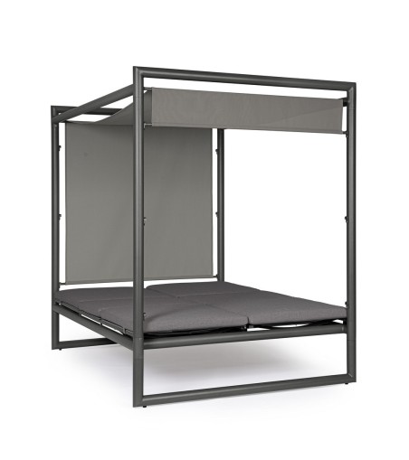 BIZZOTTO łóżko ogrodowe KONNOR szare