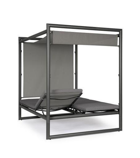 BIZZOTTO łóżko ogrodowe KONNOR szare