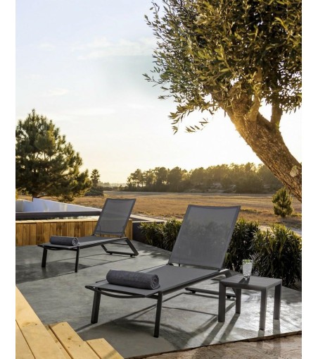 BIZZOTTO leżak ogrodowy CRUISE szary