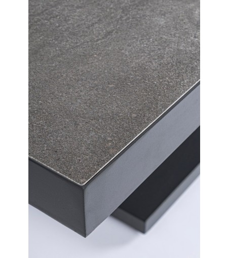 BIZZOTTO stół ogrodowy TRUMAN 140 szary   / regulowana wysokość