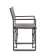 BIZZOTTO krzesło ogrodowe / reżyserskie   KONNOR szare