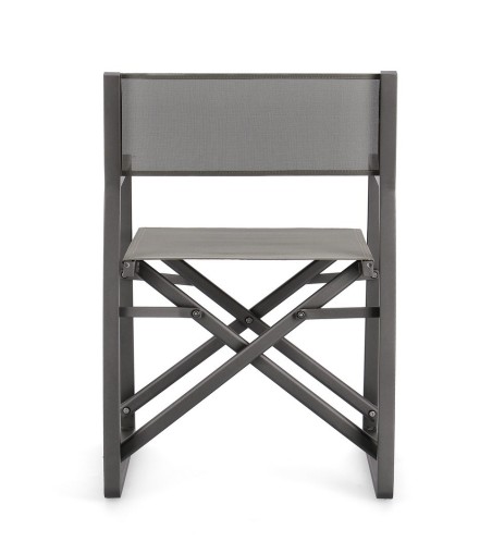 BIZZOTTO krzesło ogrodowe / reżyserskie   KONNOR szare