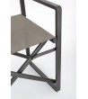 BIZZOTTO krzesło ogrodowe / reżyserskie   KONNOR szare
