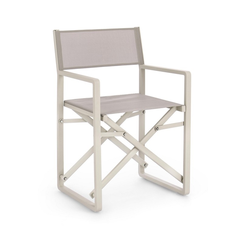 BIZZOTTO krzesło ogrodowe / reżyserskie   KONNOR beżowe