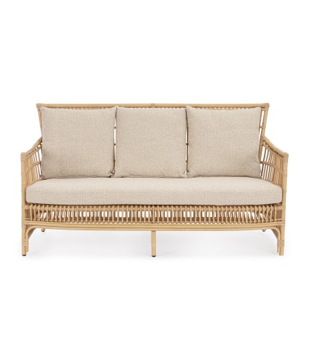 BIZZOTTO sofa 3-osobowa ogrodowa ADELMA   naturalna