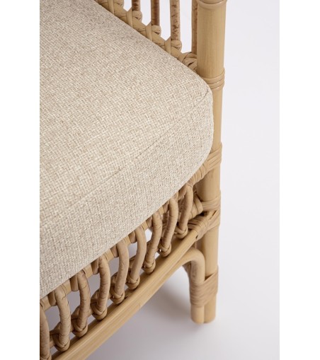 BIZZOTTO sofa 3-osobowa ogrodowa ADELMA   naturalna