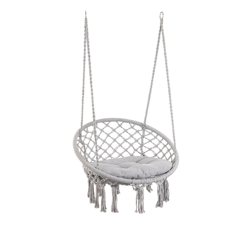 BIZZOTTO fotel wiszący ogrodowy JAVIER    szary