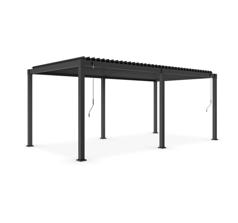 BIZZOTTO pergola ogrodowa GARDA 3x6       szara