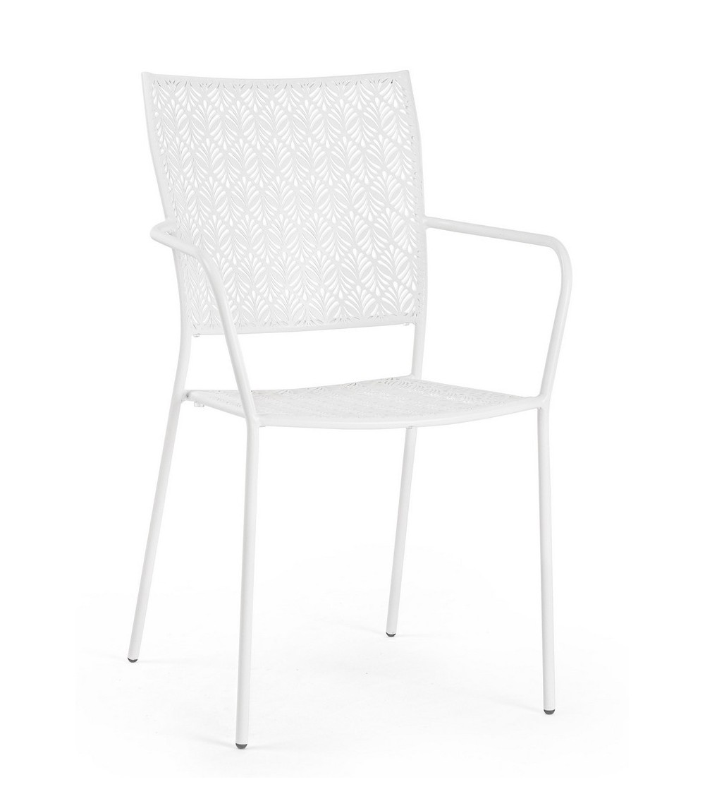 BIZZOTTO krzesło ogrodowe LIZETTE białe