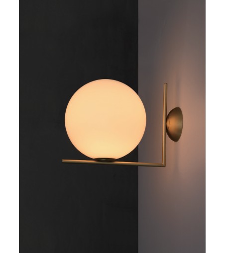 Lampa ścienna HALM 20 mosiądz