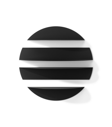 UMBRA półki ścienne SOLIS czarne