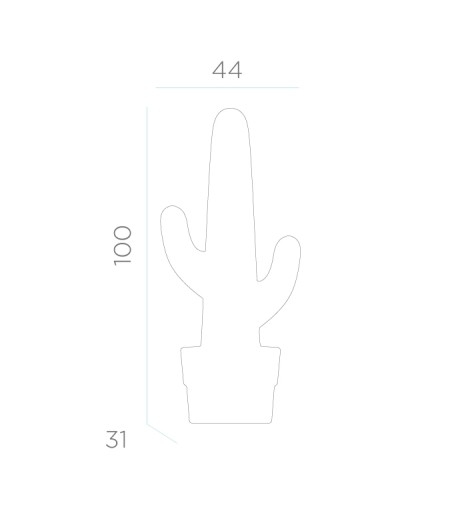 NEW GARDEN lampa ogrodowa KAKTUS CABLE biała