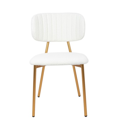 Krzesło FABIOLA BOUCLE białe