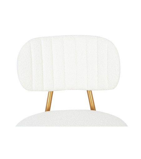 Krzesło FABIOLA BOUCLE białe