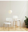 Krzesło FABIOLA BOUCLE białe