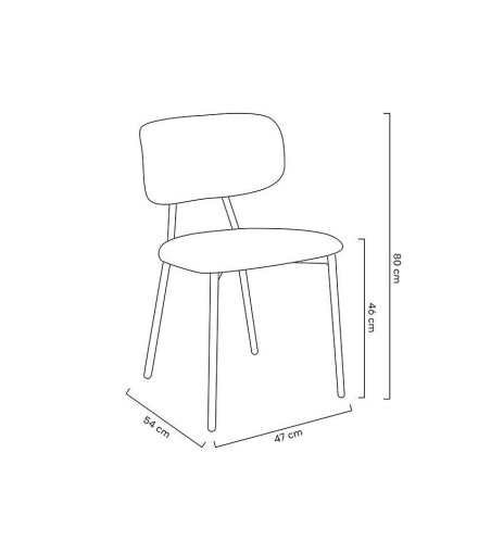 Krzesło FABIOLA BOUCLE białe