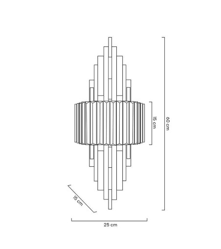 MOOSEE lampa ścienna TOWERS złota