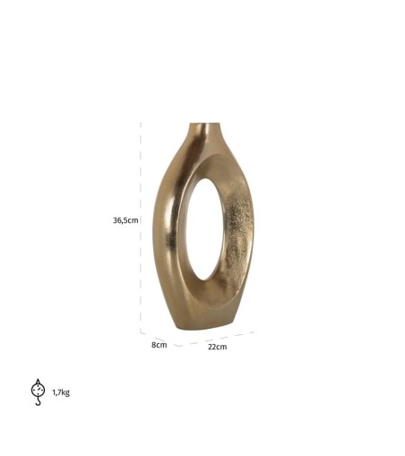 RICHMOND wazon ALMA L złoty