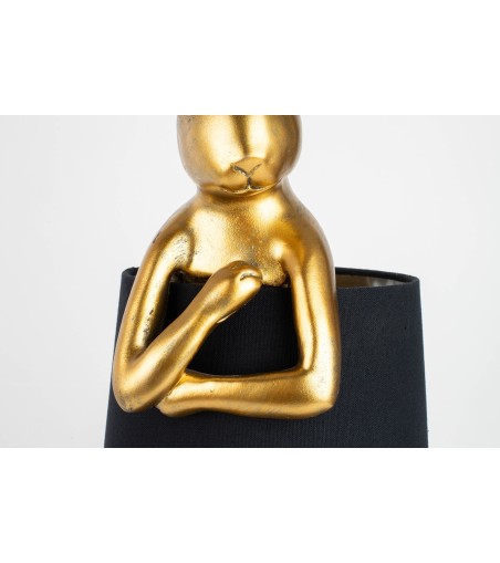 KARE lampa stołowa RABBIT 68 cm  złota / czarna