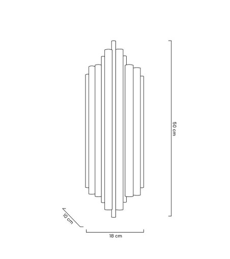 MOOSEE lampa ścienna HARMONIC BLACK czarna