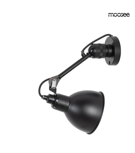 MOOSEE lampa ścienna FRANK czarna