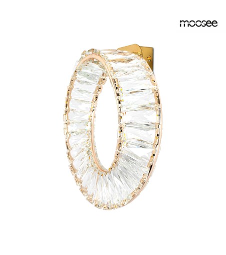 MOOSEE lampa ścienna WAVE złota