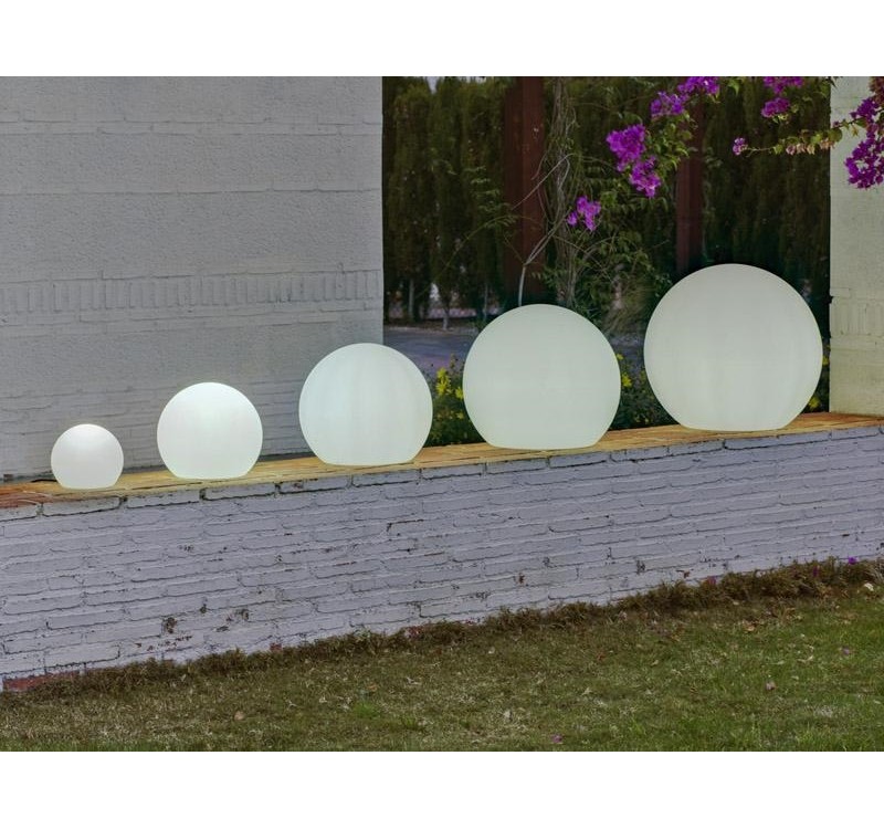 NEW GARDEN lampa ogrodowa BULY 50 CABLE biała