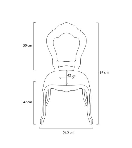 Krzesło KING czarne - poliwęglan