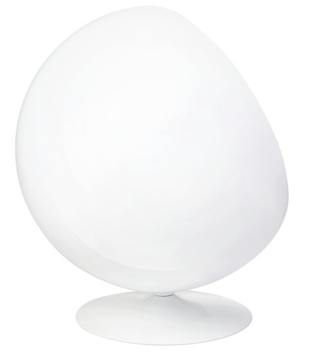 Fotel BALL biało-czerwony - włókno szklane