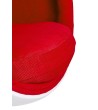 Fotel BALL biało-czerwony - włókno szklane