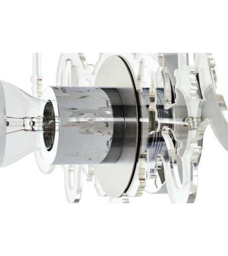 Lampa ścienna ICE 3D transparentna - akryl