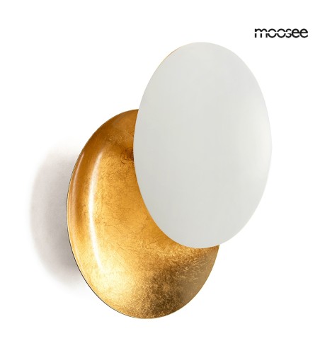 MOOSEE lampa ścienna ECLISE  złota / biała