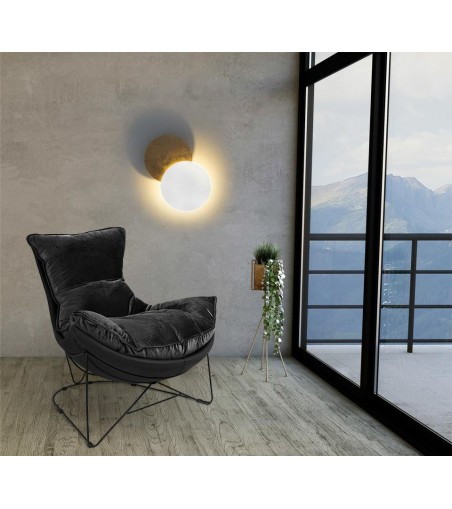 MOOSEE lampa ścienna ECLISE  złota / biała