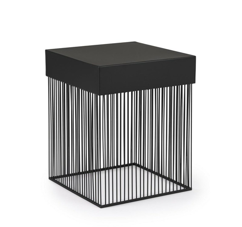 BIZZOTTO stolik kawowy YASLINE 40x40      czarny