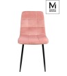 MODESTO krzesło CARLO pudrowy róż - welur, metal