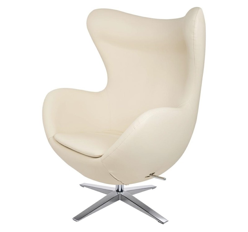 Fotel EGG SZEROKI PU beżowy