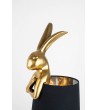 KARE lampa stołowa RABBIT 50 cm złota / czarna