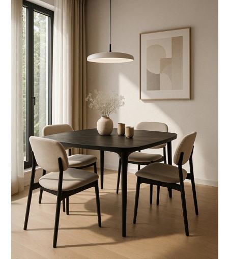 MaMaison stół jadalniany LAMINAR 120      czarny / drewno