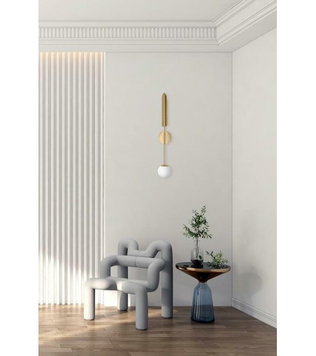 MOOSEE lampa ścienna LUCCA złota